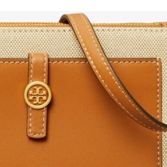 🌸 Tory Burch Walker Canvas Double-Zip Crossbody Bag – Like New! 🌸 - Picture 2 of 12